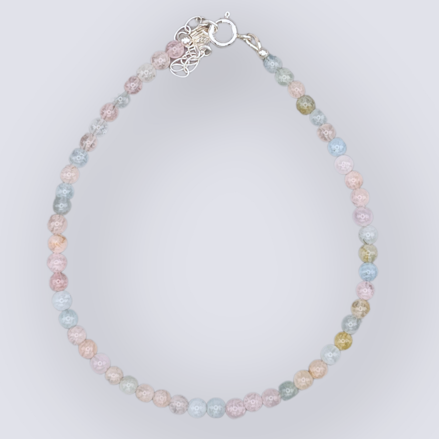Multi Beryl Gemstone Anklet