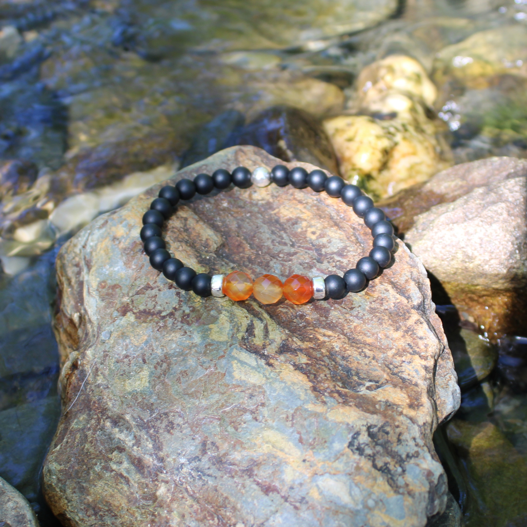 Carnelian and Agate Bracelet