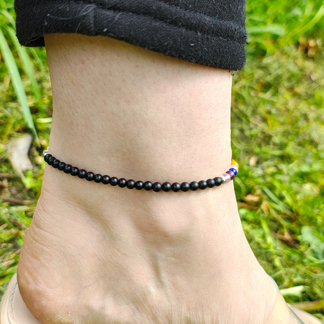 Chakra Gemstone Anklet