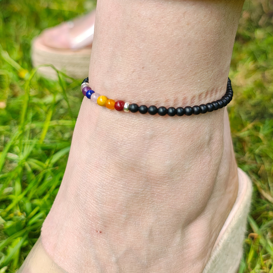 Chakra Gemstone Anklet