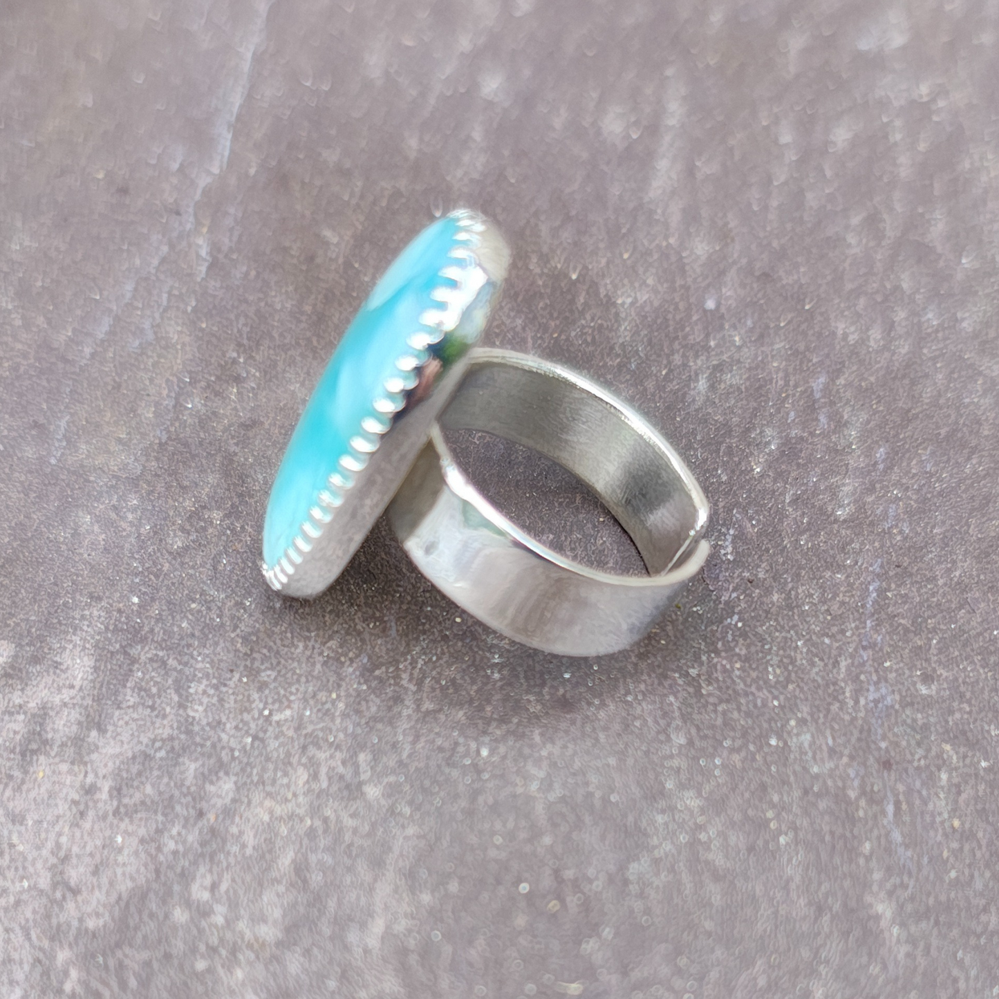 Custom Sterling Silver and Gemstone Ring - Multiple Gemstone Options