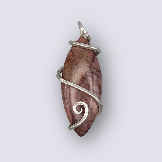 Butterfly Jasper Marquise Pendant