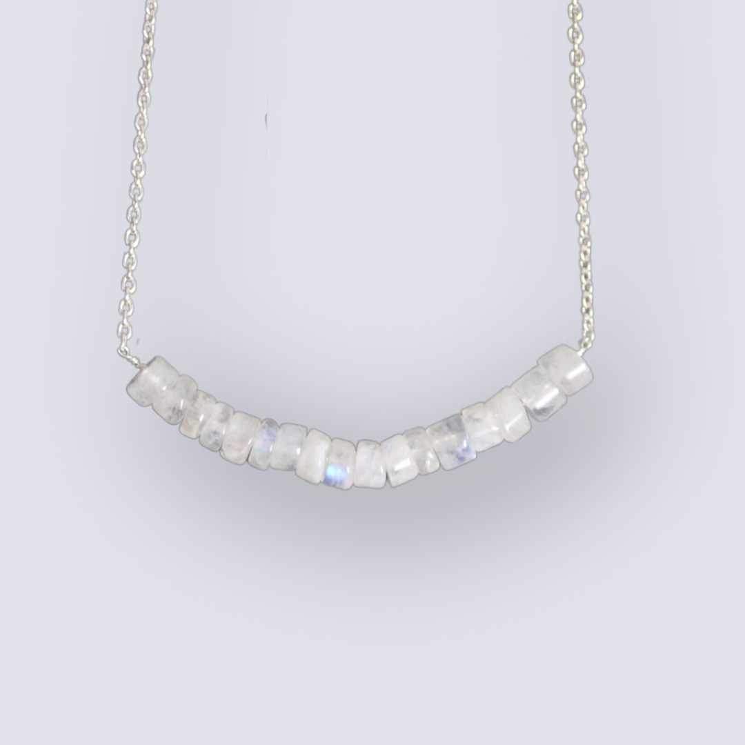 Rainbow Moonstone Bar Set