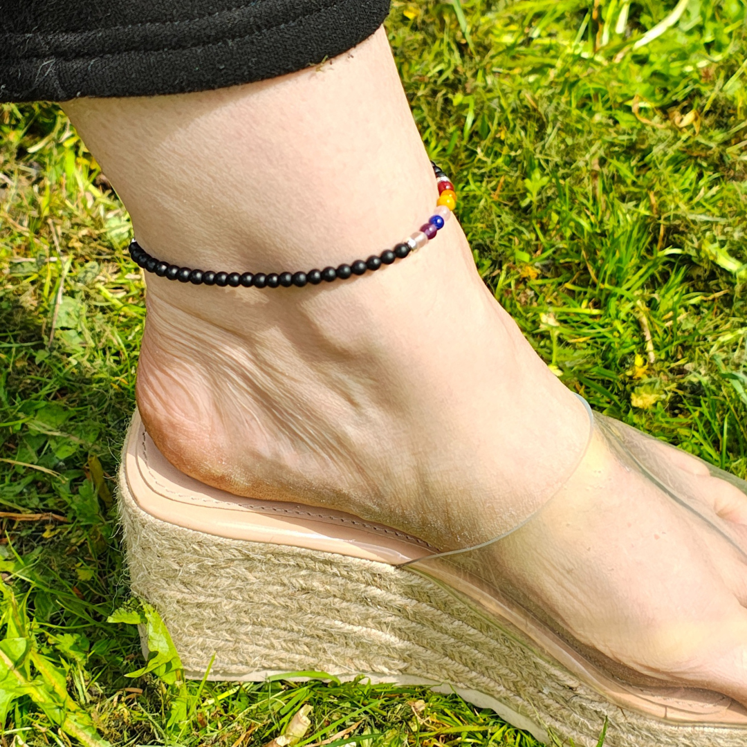 Chakra Gemstone Anklet