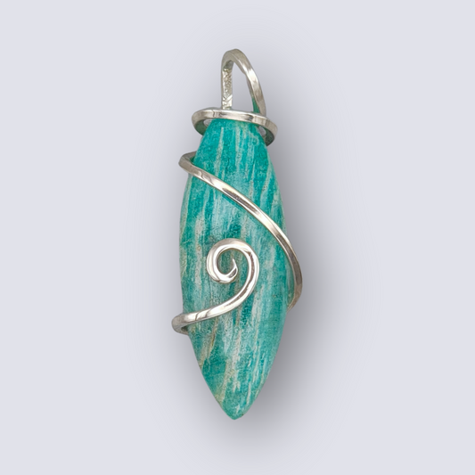 Amazonite Marquise Pendant