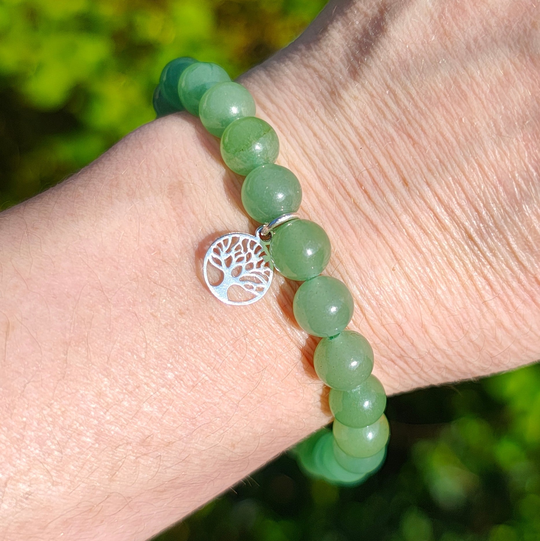 Green Aventurine Tree of Life Bracelet - Arborvitae Designs