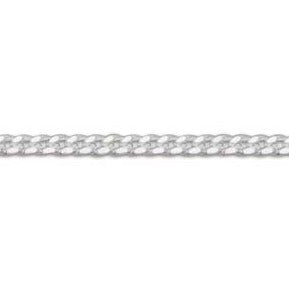 18" Sterling Silver Diamond Cut Curb Chain - Arborvitae Designs
