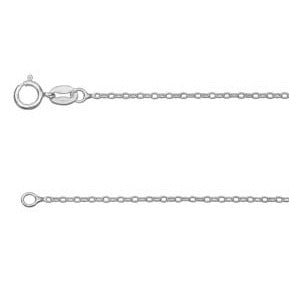 18" Sterling Silver Trace Chain - Arborvitae Designs