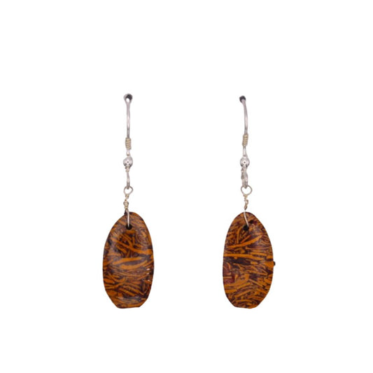 Mariam Jasper Oval Earrings - Arborvitae Designs