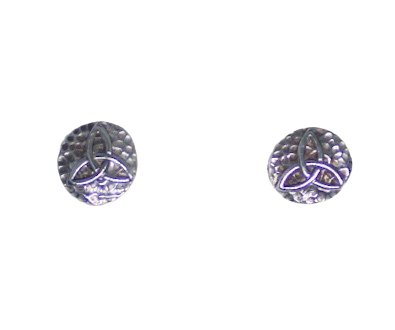 Triquetra Sterling Silver Stud Earrings - Arborvitae Designs